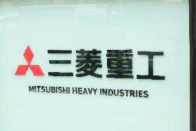 Mitsubishi Heavy Industries signage and logo